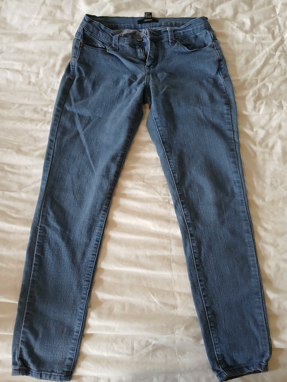 6/$10 😎❤️Vintage Forever 21 Blue Straight-Leg Women's Jeans Size 26